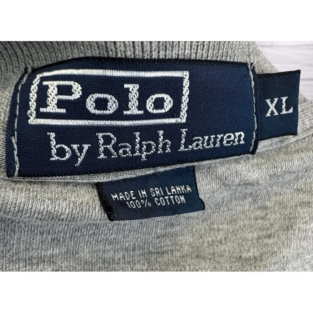 Ralph Lauren Men's Short Sleeve Button Polo Shirt Size XL Soft Cotton Grey‎ Golf